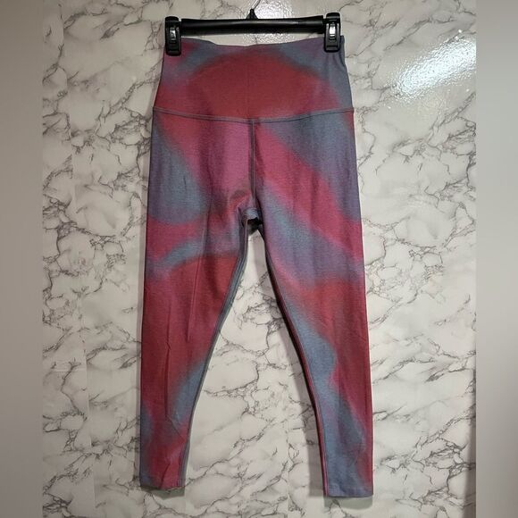 Beyond Yoga Spacedye Printed Caught in The Midi High Waisted Leggings Size L - Picture 1 of 8